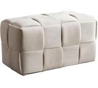 Panca da ingresso, poggiapiedi imbottito in velluto a coste per camera da letto, ottomana creatività, panche imbottite per soggiorno, atrio, fango, corridoio