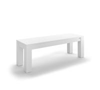 Panca da ingresso Rachele 135x45 cm, Bianco Frassino
