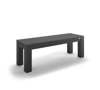 Panca da ingresso Rachele 135x45 cm, Nero Frassino