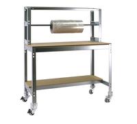 Panca da lavoro Simonwork con ruote BT4 900 Galva/Legno