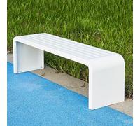 Panca da picnic in lega Art Déco, resistente alle intemperie, resistente alle intemperie, adatta a tutte le condizioni atmosferiche, per giardino, veranda, parco, balcone