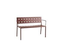 Panca da Pranzo da Balcone HAY con Braccioli in Ferro Rosso