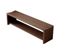 Panca da Pranzo per Esterni in Legno massello, Versatile Sgabello da Giardino per Ingresso, Elegante Panca da Parco da 100 cm (Marrone) - Soluzione di Seduta Resistente ed Elegante