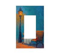 Panca da strada bianca con fantasma che tiene fiori interruttore della luce piastra da parete piastra frontale copertura singola bilanciere 1 banda decoratore presa coperture per la casa cucina camera