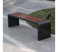 Panca da Veranda Di Metallo in Acciaio Inox Spesso Senza Schienale Panchine Da Giardino Esterno decorazione per tutte le stagioni per parco,cortile,portico,prato(B,150*40*45cm/59.1*15.7*17.7in)
