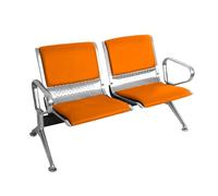 Panca di ricevimento, Sedie della sala d'attesa a 2 posti con braccioli, posti a sedere della hall in pelle PU per spazi commerciali e pubblici