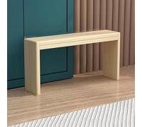 Panca d'ingresso in legno naturale retrò con plantare arrotolabile, panca per cucina e sala da pranzo, stretta, 150 x 40 cm, sedia da pranzo, mobili eleganti in legno