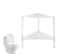 Panca doccia per gambe da barba, sgabello per la doccia per interno,Sgabello impermeabile non slip trasparente a doppio livello - Sedie da bagno stabili per bagni da bagno per il bagno per il bagno ca