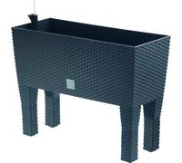 Panca Fiori Con Piedi " Rato Case Alta " 60x46cm Rattan Aiuola Alta Piante Erbe