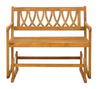 Panca Glider Giardino Legno Massello Acacia 110 cm