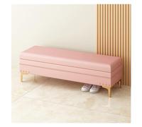 Panca imbottita con finitura a chiodo, elegante ottomana per soggiorno e camera da letto, mobili decorativi per la casa per riporre e sedere