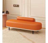 Panca imbottita in ecopelle con gambe in metallo, elegante scarpa nizer per ingresso, corridoio, camera da letto e soggiorno, capacità 150 kg, decorazione moderna per la casa