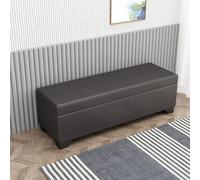 Panca imbottita in ecopelle per camera da letto, scarpiera da ingresso, corridoio, soggiorno, 89,9 x 40 x 39,9 cm, elegante e confortevole sgabello