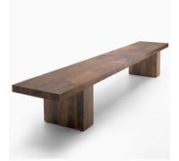 Panca in Legno Massello, Panchina da Esterno Resistenti alle Intemperie Senza Schienale, Mobili Moderni per La Casa per Camera da Letto, Veranda, Parco, Cortile, Casa(150x35x45 cm/59x14x18 in)