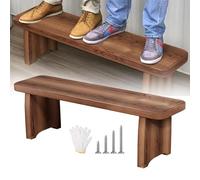 Panca in legno massello per ingresso e soggiorno, con scarpiera stretta, 61-150 cm, design elegante per sala da pranzo e bagno (lunghezza 80 x larghezza 10 x altezza 13 cm)