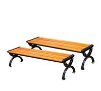 Panca in legno per esterni, resistente sedia da giardino a 2 posti per patio, parco e aree ricreative