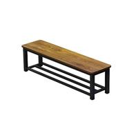 Panca in legno per portico anteriore, scarpiera a 2 strati e sgabello da divano, ideale per bagno, palestra, spogliatoio, ristorante e aree di riposo del centro commerciale
