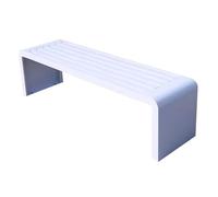 Panca in metallo resistente per esterni, impermeabile e resistente al sole, per parchi, comunità, spazi pubblici, design elegante e resistente alle intemperie