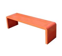Panca in metallo resistente per esterni, impermeabile e resistente al sole, per parchi, giardini, comunità e spazi pubblici, design elegante e resistente alle intemperie