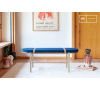 Panca in velluto blu Aurora