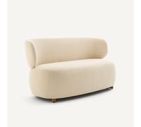 Panca in velluto goffrato, MODALIE, design Emmanuel Gallina Beige 2 posti