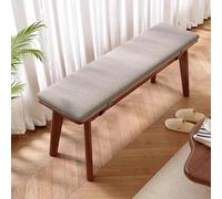 Panca moderna in legno con cuscino per interni elegante scarpiera per ingresso, camera da letto, soggiorno, sala da pranzo, cucina, arredamento versatile per la casa
