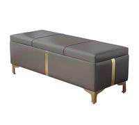 Panca moderna marrone Sto petto Slish Multi Function sgabello per camera da letto soggiorno ingresso e corridoio risparmio di spazio pelliccia Solut & Chic design