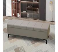 Panca moderna per camera da letto, con contenitore, panca per ingresso con cuscino, panca per cambio scarpe, sgabello da prova, divano, sgabello, sgabello moderno per negozio di abbigliamento e