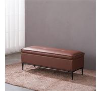 Panca moderna rettangolare imbottita in poliuretano - elegante ottomana portaoggetti per soggiorno, camera da letto, porta d'ingresso, disponibile nelle dimensioni 80 x 45 x 45 cm e 100 x 45 x 45 cm