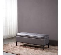 Panca moderna rettangolare imbottita in poliuretano elegante ottomano per soggiorno e camera da letto scarpiera 80 x 45 x 45 cm e 60 x 45 x 45 cm perfetta per porta d'ingresso e ingresso