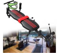 Panca Multifunzionale per L'allenamento della Schiena con Trazione Cervicale, Macchina per Stretching Tavolo, Lunghezza Regolabile, per L'Ufficio, La Palestra O La Casa,001