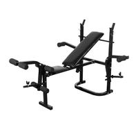 vidaXL Panca Multifunzione Bilanciere e Manubri 30,5 kg Allenamento Fitness