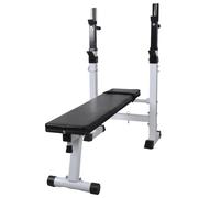 Panca Multifunzione con Bilanciere e Set di Manubri 60,5 kg