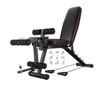 Panca Multifunzione Palestra Casa, Gambe Macchina Di Esercizi, Per Estensione E Curva Per Allenamento Del Corpo, Per Palestra Y Casa Attrezzo PalestraBlack,One Size
