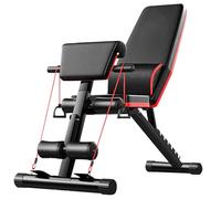 Panca multifunzione pieghevole a campana - 6 in 1 Home Fitness Chair (Black)
