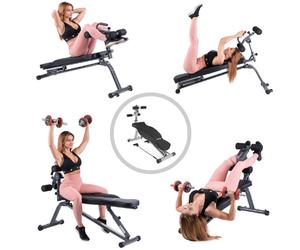 Panca multiuso per pesi con elastici Hms