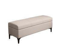 Panca ottomana beige per camera da letto, soggiorno e ingresso, versatile panca per scarpe e guardaroba, soluzione elegante per mobili per la casa