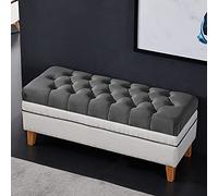 Panca ottomana di grande capacità, poggiapiedi multifunzionale per soggiorno moderno, elegante panca per scarpe e letto, ideale per decorare la casa e risparmiare spazio.