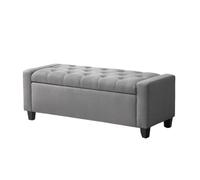 Panca ottomana di lusso per soggiorno e camera da letto, sgabello multifunzionale per riporre oggetti e scarpe, elegante seduta per riposare per la casa (piccola)