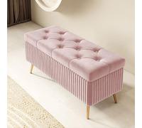 Panca ottomana imbottita per trucco, sgabello poggiapiedi per soggiorno e camera da letto, elegante contenitore per comodino, decorazione moderna per la casa