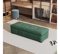 Panca ottomana imbottita - versatile seduta per camera da letto con spazio nascosto, perfetta per comodino, spogliatoio o negozio di abbigliamento