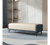 Panca ottomana in finta pelle, elegante arredamento per la casa per camera da letto e ingresso, seduta decorativa con spazio nascosto
