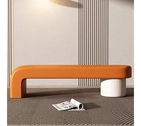 Panca ottomana in pelle PU, sgabello imbottito moderno per casa, camera da letto, ingresso, comoda struttura in legno