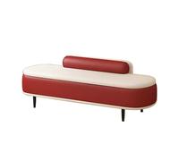 Panca ottomana moderna con schienale, soluzione versatile per casa, ingresso, soggiorno e camera da letto
