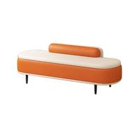 Panca ottomana moderna con schienale, soluzione versatile per casa, ingresso, soggiorno e camera da letto