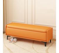 Panca ottomana moderna imbottita per camera da letto, con contenitore, elegante poggiapiedi da ingresso, in pelle, per soggiorno e guardaroba, versatile