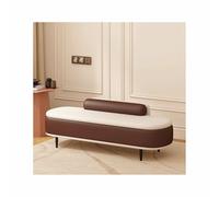 Panca ottomana moderna rettangolare in pelle per la cameretta dei bambini, elegante seduta con spazio per i sogni, ideale per la stanza dei giochi e la camera da letto.