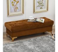 Panca ottomana multifunzionale imbottita in velluto, elegante poggiapiedi e organizer per scarpe, per soggiorno, camera da letto, corridoio, elegante decorazione per la casa e soluzione salvaspazio