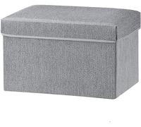 Panca ottomana portaoggetti poggiapiedi sgabello giocattolo sedile grigio multi funzionale pieghevole Storage Box Organizer per soggiorno o camera da letto