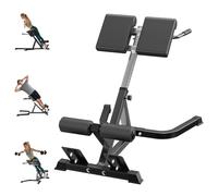 Panca per estensione dello schienale della sedia romana, macchina per iperestensione regolabile per il nucleo dei glutei della parte bassa della schiena, design pieghevole, capacità di 300 kg